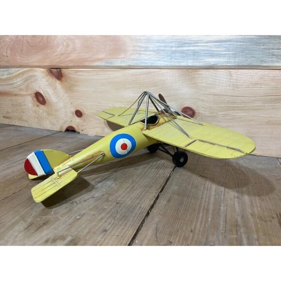 VINTAGE Metal ROYAL AIR FORCE Model AIRPLANE Collectable Decorative Toy  - Picture 3 of 8